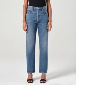 Agolde Women's High Rise Jeans - Blue